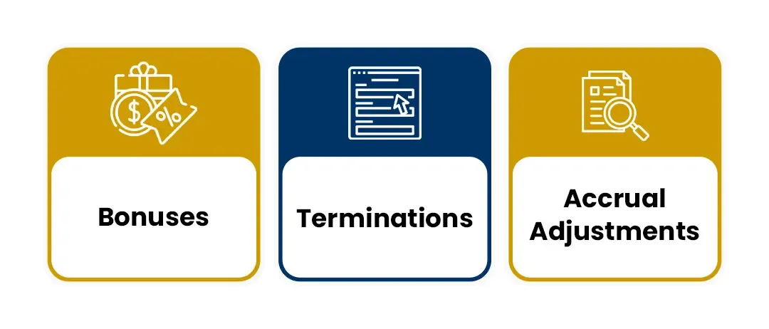Process final payroll of the year